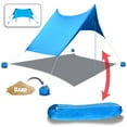 thumbnail image 3 of Sunny Easy Set Up 7' x 7' Beach Tent, Red, 3 of 10