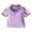 Dark Purple, variant on REDARER Girls Short Sleeve Polo Shirt Contrast Color Collar Top Casual Toddler Kids Shirt For Spring Summer Beach,Color:Dark Purple,Size:4-5 Years