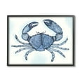 thumbnail image 2 of Stupell Industries Blue Crab Claws Sea Life Botanical Pattern Graphic Art Gray Framed Art Print Wall Art, Design by Darlene Seale, 2 of 5