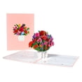 thumbnail image 1 of Tarjeta emergente con jarrón de tulipanes vibrante: regalo floral en 3D perfecto para el Día de la Madre, Cumpleaños, Aniversario y Día de San Valentín, 1 of 5
