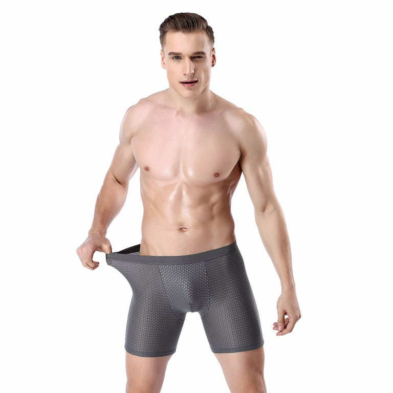 zuwimk Boxer Briefs,Men's Dual Pouch Underwear Comfortable Ultra
