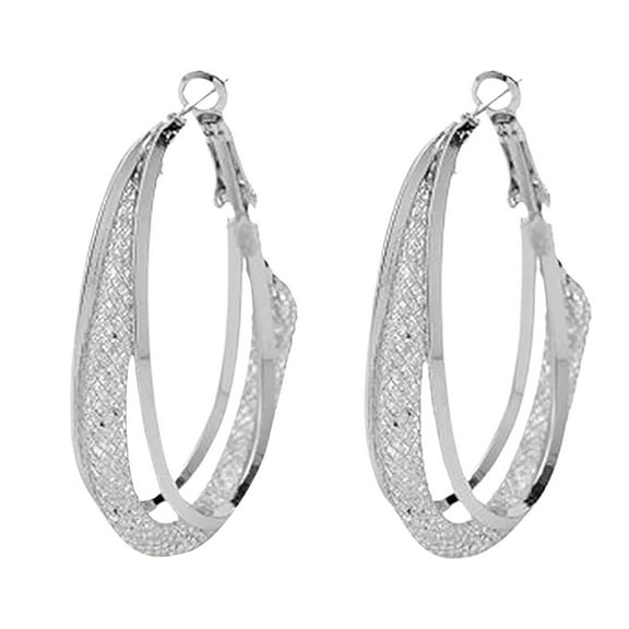 Unique Earrings For Women With Light Luxury And High End Feel Geometric Loop Earrings