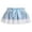Blue, variant on Michellecmm Women Summer Mini Skirts Casual Plaid Print Ruffled A-Line Skirt