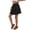 Black, variant on Women Boho Ruffled Tiered Swing Beach Skorts Drawstring High Waisted Tennis Golf Y2K Short Skirt Black L