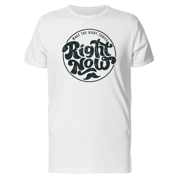 Right Now Vintage Graphic Tee Men's -Image by Shutterstock