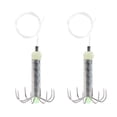 thumbnail image 1 of 2pcs Fishing Hooks Squid Hook Night Glow For Sea Fishing 8 Hooks, 1 of 10