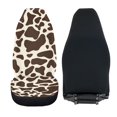 thumbnail image 6 of XYZCANDO Giraffe Print Cover Vehicle Seat Protector 2 Piece Interior Decor Car Seat Covers car Front Seats Car Seats, Elastic Soft Van Truck, 6 of 10