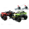 Jada Toys Battle Machines Radio-Controlled Laser Tag Trucks, Set of 2 (Green & Copper/Black)