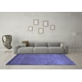 thumbnail image 3 of Ahgly Company Machine Washable Indoor Rectangle Oriental Blue Modern Area Rugs, 7' x 10', 3 of 4