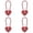 Red, variant on HWHCGZ 1Pc Small Combination Lock for Locker Cable Lock With Padlock Combination for Luggage Suitcase Gym Locker Backpack Zipper Cabinet Box Fence Gate Travel Outdoor Use,Pink