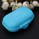 thumbnail image 5 of Contenedor De Almacenamiento Caja de pastillas portátil de viaje de 4 rejillas Contenedor de almacenamiento de joyas (Azul), 5 of 9