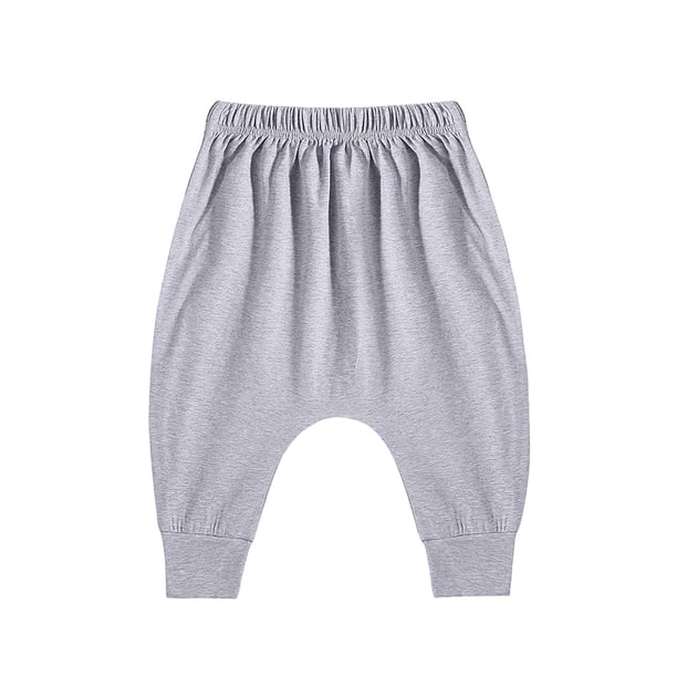 Pantalones de algodón para bebés, pantalones casuales con cintura elástica, entrepierna ancha para b Abanopi Pantalones