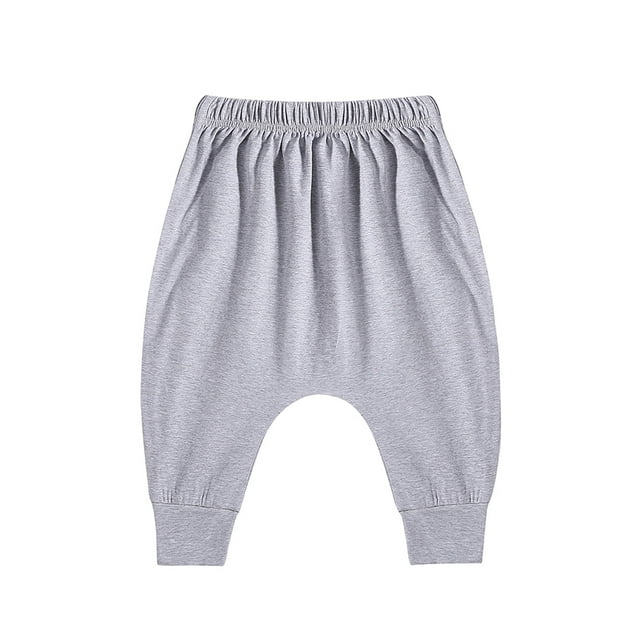 Pantalones gordos de algodón para bebés Pantalones casuales con cintura elástica ancha