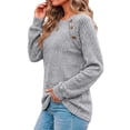 thumbnail image 3 of Fantaslook Womens Long Sleeve Shirts Casual Tunic Tops Work Dressy Blouses Fall Sweaters, 3 of 9