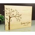 thumbnail image 2 of Engraved Trees Couple Birds Wedding Guest Book Personalized Name And Date Photo Albums, 2 of 6