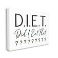 thumbnail image 3 of Stupell Industries Witty Diet Food Phrase Casual Typography Sign Graphic Art Gallery Wrapped Canvas Print Wall Art, Design by Lettered and Lined, 3 of 7