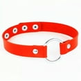 thumbnail image 4 of HOOUN Accessories European Rock Punk Street Club Leather Round Neck Band#-Dark Coffee-, 4 of 8