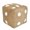 Khaki, variant on Dices Pattern Accent Pillow Sturdy Soft for Reading Play Area