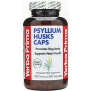 Yerba Prima Psyllium Husks Capsules, 180 CT