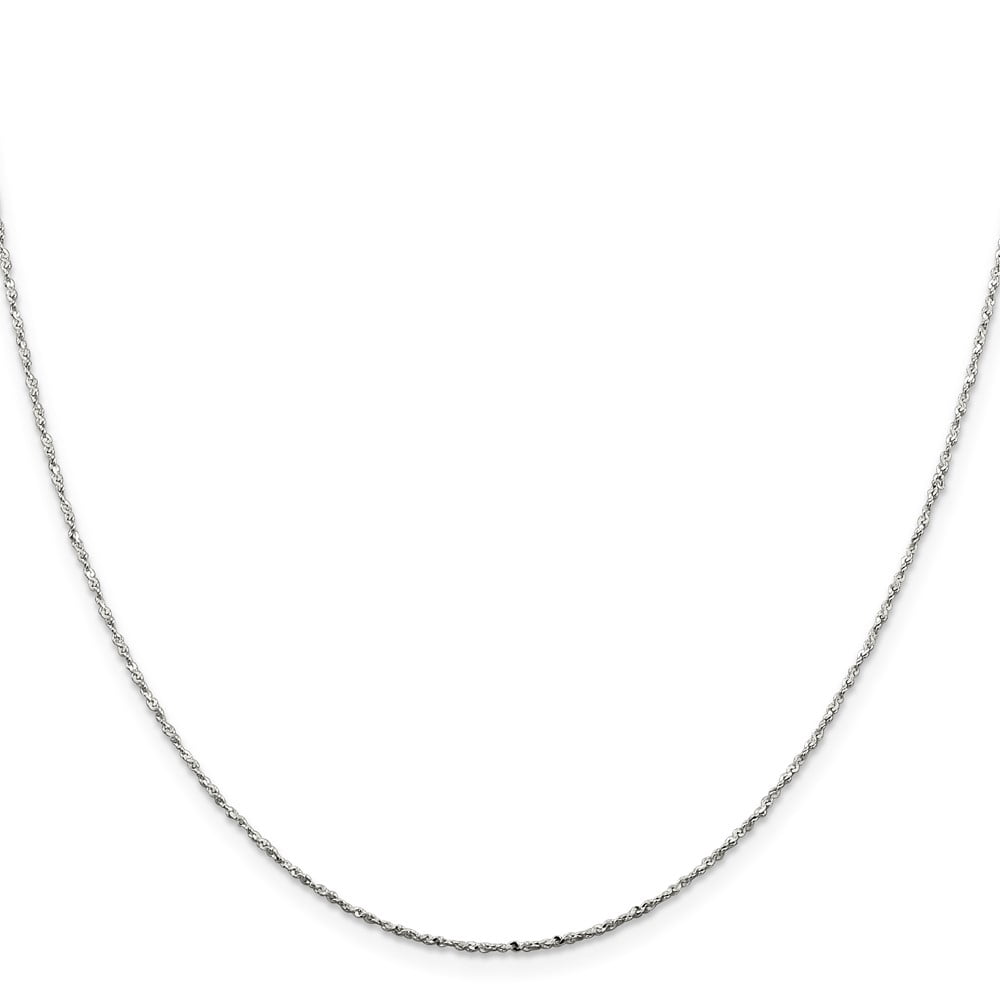 925 Sterling Silver Link Chain Styles Necklace 1 mm Twisted
