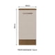 thumbnail image 2 of Mueble de Cocina 40 cm 1 Puerta Marrón Crema Agata MADESA, 2 of 5