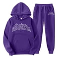 thumbnail image 1 of Wyzesi Compression Shorts Suit Sweat Suits for Men Letter Printing Long Sleeve Sweatsuits Hoodie and Pants Boxing Shorts Suit Men Men Workout Shorts Suit Inseam with Liner, 1 of 2
