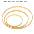 thumbnail image 3 of Uxcell 4/6/8 Inch Wooden Bamboo Floral Hoop Rings 15Pcs in 1 Set, 3 of 5