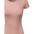 thumbnail image 3 of FashionOutfit Women's Short Sleeve Round Neck Rib Top, 3 of 3