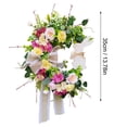 thumbnail image 3 of asddcavvf Spring Door Easter Wreath Wreath Sign For Front Door Wreath with Ribbon Hanger Small Grapevine Wreath, 3 of 8