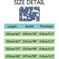 thumbnail image 3 of GZHJMY Soft Foam Nursery Area Rugs Winter Snowflakes Deer Fox Bird Non Slip Play Mats for Kids Boys Girls Playing Room Living Room72x48 inch Carpet Runner, 3 of 6