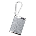 thumbnail image 2 of Portable Ashtray, Fireproof Embossed Pattern   Box With Carabiner For Home Room Gold,Silver,Black, 2 of 8