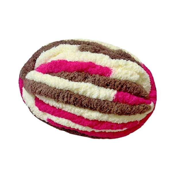 Hilo grueso y grueso, hilo de punto, hilo de poliéster de relleno suave para crochet, peso café beige