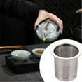 thumbnail image 5 of Reusable Glass Water Bottle, 304 Stainless Steel Glass Kettle with Tea Dregs Etching Filter, Perfect for Brewing Loose Leaf Tea and Hot Beverages, 5 of 5