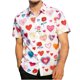 thumbnail image 2 of Ceisia Fashion Unisex Men Women Casual Short Sleeve Gift Printed Turndown Collar Button Shirt, 2 of 7