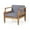 Teak/Dark Gray, variant on Sloane Acacia Wood Outdoor Club Chairs with Cushions, Teak, Dark Gray