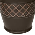 thumbnail image 4 of Suncast Atlin 18in Résine Ronde Décoratif Pot de Fleurs Vase Boîte Planteur, Java, 4 of 5