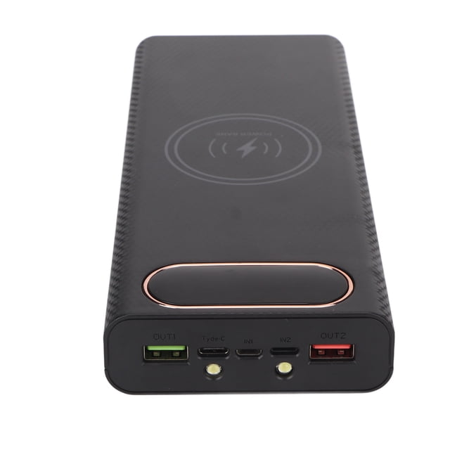 8x21700 Battery Power Bank Case, Battery Case Black 22.5W Fast Charging USB Output Port For Smartphone