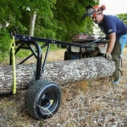 Timber Tuff Steel Log Carrier Dolly, 1000 Pound Capacity, ATV Compatible