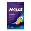 Halls Fruit Breezer Pectin Throat Drops Tropical Chill Bag, 25 Ea, 6 Pack