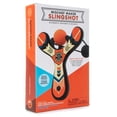 thumbnail image 3 of Mighty Fun! Mischief Maker Wooden Toy Slingshot Real Wood and Soft Foam Balls (Orange Classic), 3 of 7
