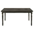 thumbnail image 3 of Pemberly Row Rectangular Wood Turned Legs Dining Table in Weathered Gray, 3 of 7
