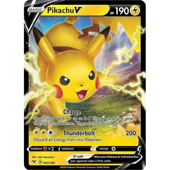 Pokemon Vivid Voltage Pikachu V #43