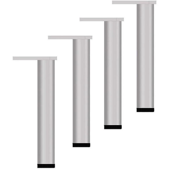 Dww-4 Pices Pieds De Meuble Rglable 25cm Pied Canap Moderne Pattes De Lits Argent Pieds Rechange Pour Table Armoire