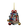 thumbnail image 1 of Christmas Tree Book Ornament 2024 Christmas Book Tree Ornament Book Ornament for Christmas Tree Book Lover Christmas Ornaments for Book Lovers Book Reader Librarian, 1 of 8