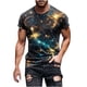 thumbnail image 2 of Tops para hombre, blusas y camisas de manga corta con cuello redondo para hombre, jersey informal de moda con estampado de cuello redondo para hombre, pantalones cortos deportivos para fitness, blusa, 2 of 5