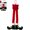 Red, variant on OADUKQ Christmas Hanging Elf Leg Decoration, Velvet and Non-Woven Fabric, Small Red Santa Legs, 1 Piece