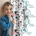 thumbnail image 3 of Blackout Kids Curtains,White Cow Family Spot Pattern Childrens Insulated Curtains Set Of 2,Bedroom Essentials,Toddler Room Decor 42x63in(106x160cm), 3 of 5