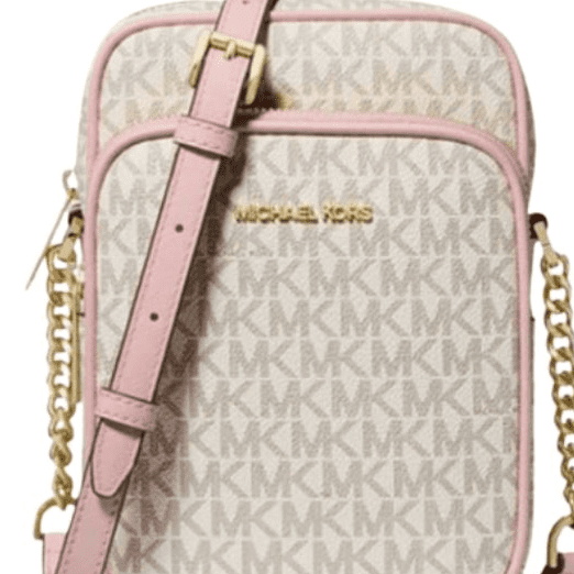 "Michael Kors Women's Jet Set Travel Medium Leather Crossbody Bag, Solid  Black, 9""x5.5""x1" - Walmart.com