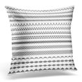thumbnail image 1 of BOSDECO Black Stitch Sewing Machine Stitches Part 2 White Overlock Pillowcase Pillow Cover Cushion Case 18x18 inch, 1 of 1