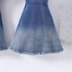 thumbnail image 4 of Odeerbi 1-6 Años Niñas Vaqueros Flamed Raw Hem Pantalones de Denim Pantalones de Longitud Completa, 4 of 9